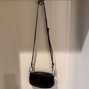 Madewell Black Leather Crossbody Bag